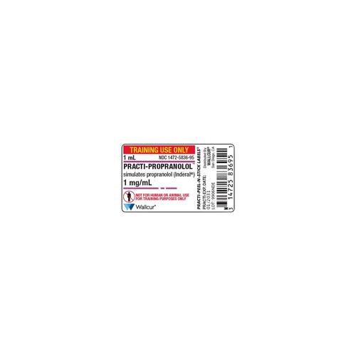 Practi-Propranolol 1mg/1mL Ampule Label (Pack of 100)