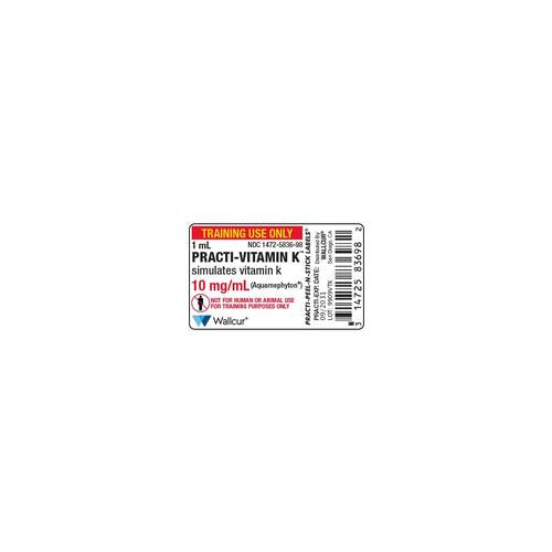 Practi-Vitamin K 10mg/1mL Ampule Label (Pack of 100)