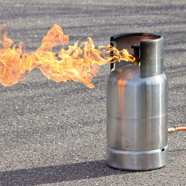 Fristående gascylinder