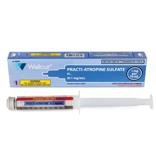 Practi-Atropine Sulfate 1mg/10mL Syringe (I.V. Code Med) (1 Syringe)