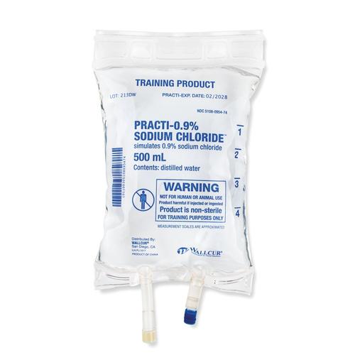 Practi-0.9% Sodium Chloride 500mL I.V. Solution Bag (1 Bag) - English Specification
