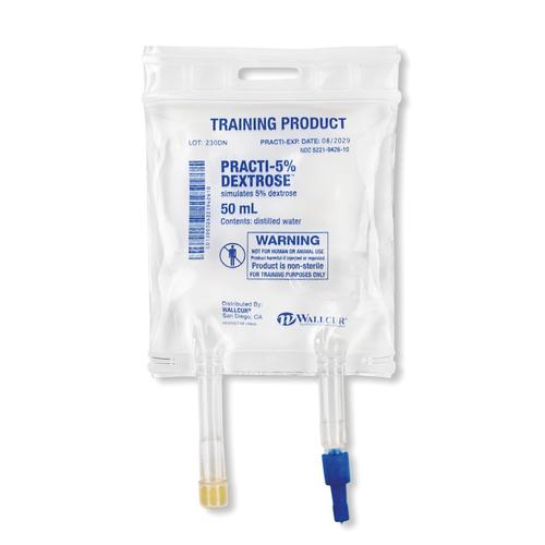 Practi-5% Dextrose 50mL I.V. Solution Bag (1 Bag) - English Specification