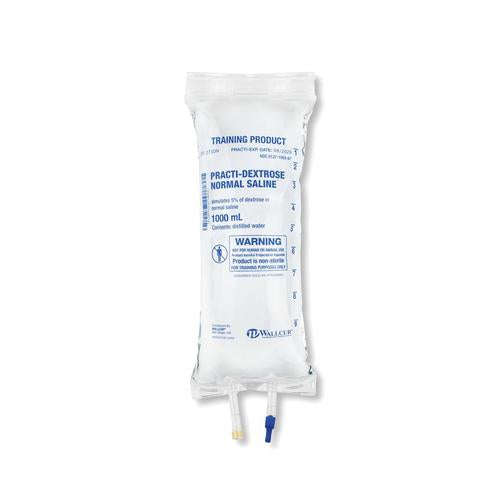 Practi-Dextrose Normal Saline 1000mL I.V. Solution Bag (1 Bag) - English Specification