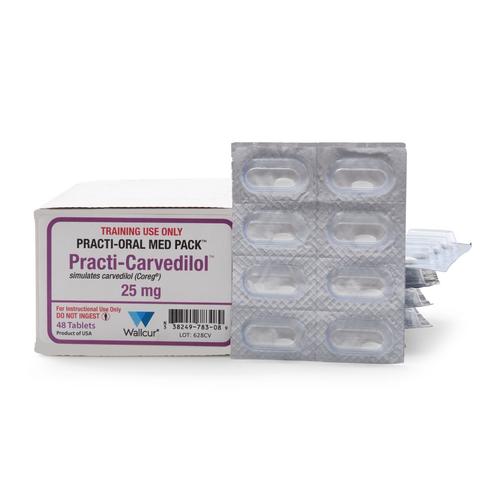 Practi-Carvedilol 25mg Oral-Unit Dose (48 Tablets)