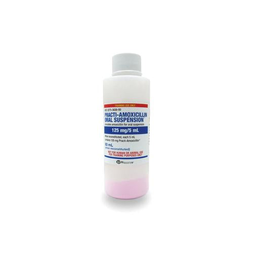 Practi-Amoxicillin Suspension 125mg/5mL  (1 Bottle)