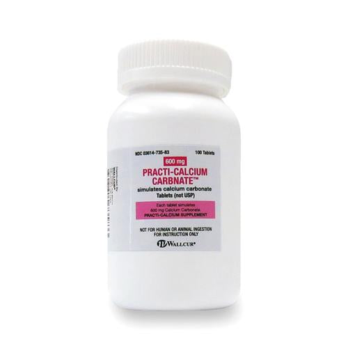 Practi-Calcium Carbonate 600mg Oral-Bulk (1000 Tablets)
