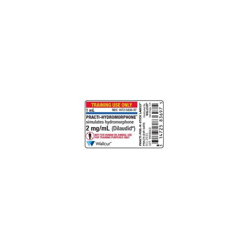 Practi-Hydromorphone 2mg/1mL Ampule Label (Pack of 100)