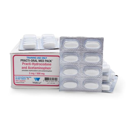 Practi-Hydrocodone Acetaminophen 5mg/500mg Caplet (48 Caplets)