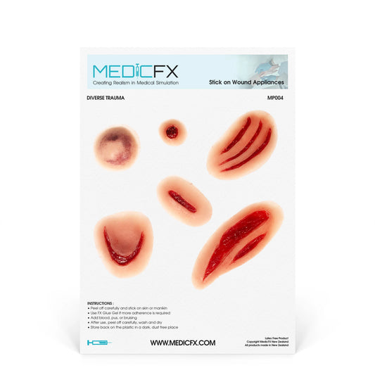 Ark med diverse traumaskador