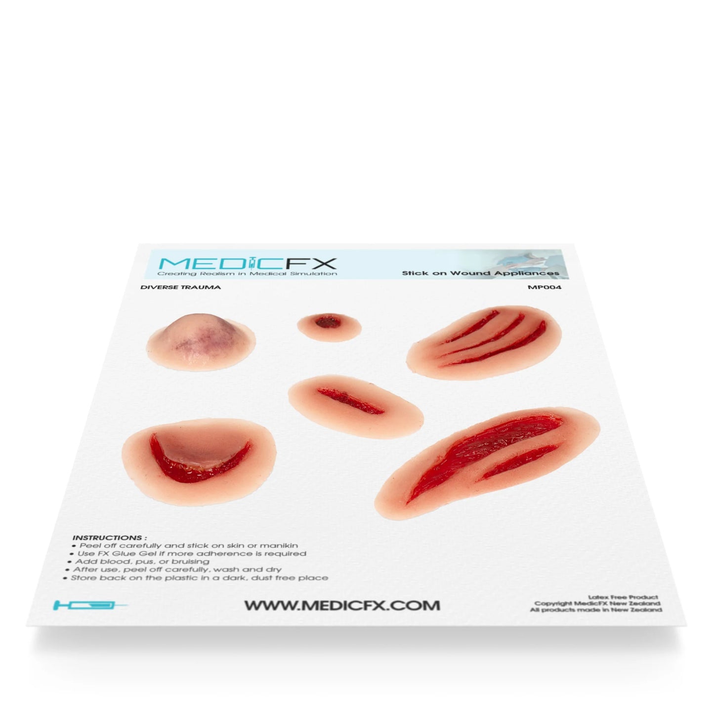 Ark med diverse traumaskador