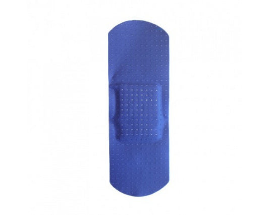 Blå spårbar detekteringslapp 25 x 72 mm