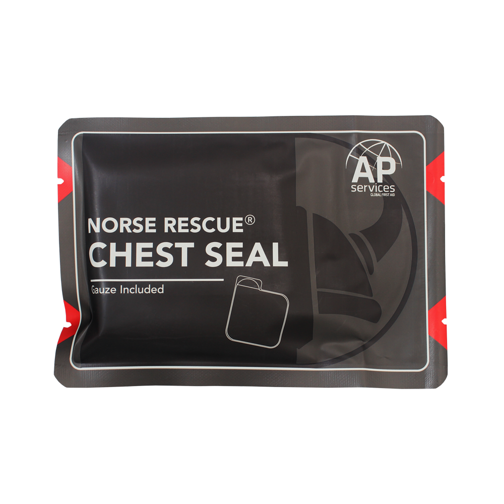 Norse Rescue Chest Seal - oväntad med gasbinda